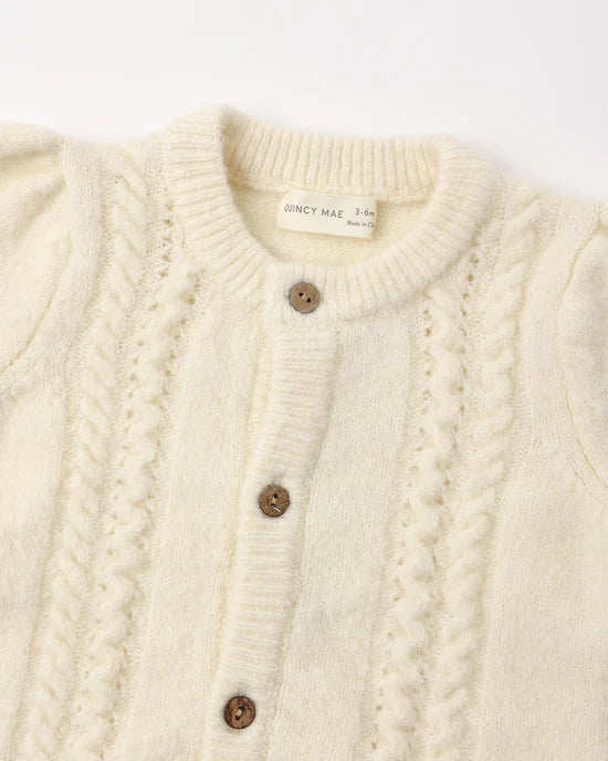 Holly Cardigan | Natural | Quincy Mae