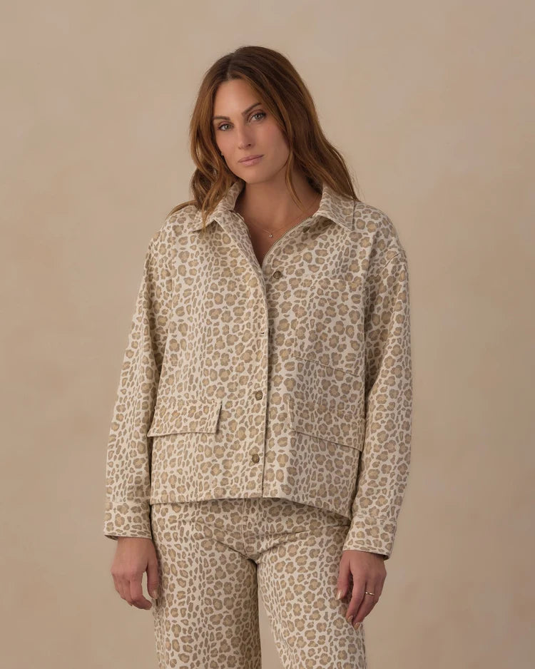 Women's Claire Jacket | Leopard | Rylee & Cru