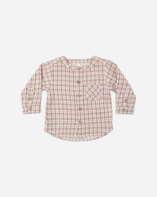 Milo Shirt | Christmas Plaid | Quincy Mae