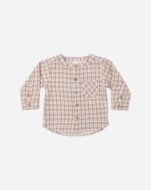 Milo Shirt | Christmas Plaid | Quincy Mae