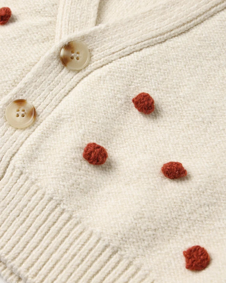 Boxy Crop Cardigan | Ruby Bobble | Rylee & Cru