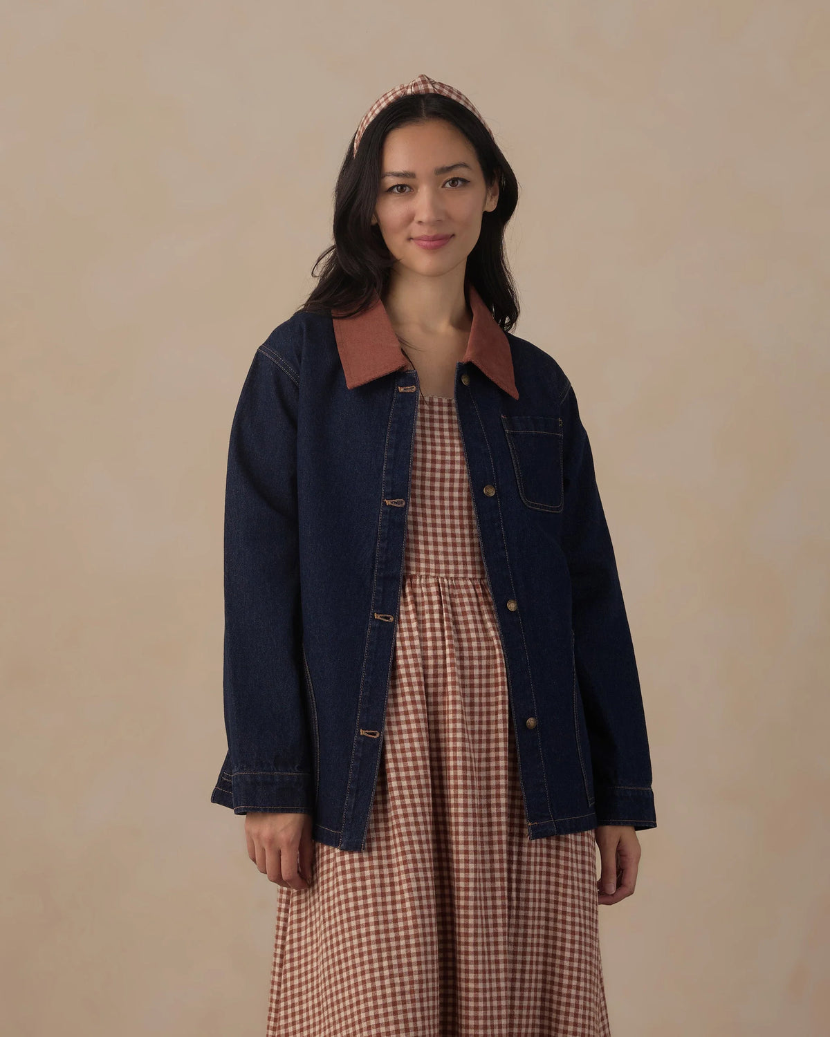 Women's Denim Barn Jacket | Dark Indigo | Rylee & Cru