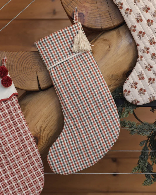 Christmas Stocking | Holiday Gingham | Rylee & Cru