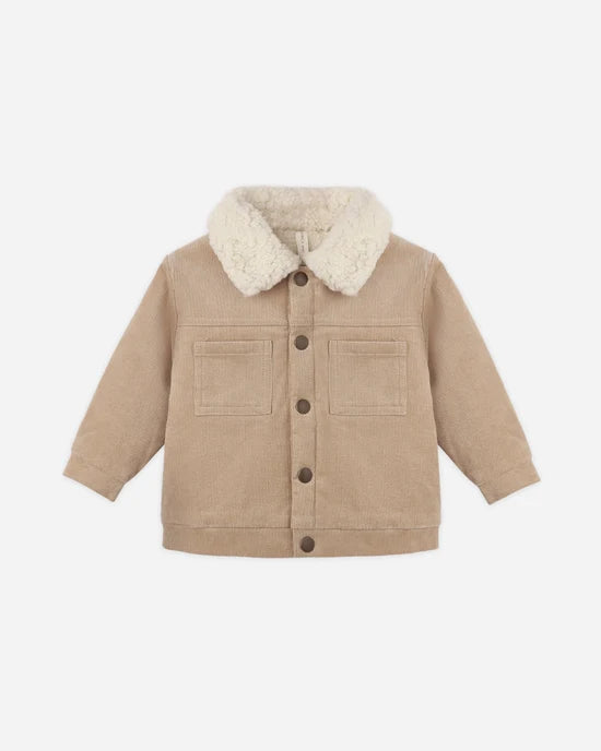 Ezrah Jacket | Latte | Quincy Mae