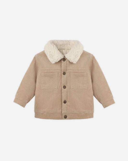 Ezrah Jacket | Latte | Quincy Mae