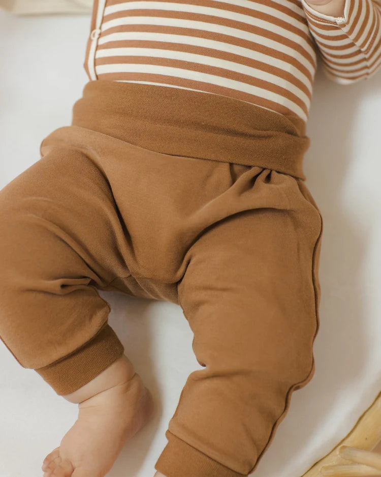 Baby Pant Set | Cinnamon, Natural | Quincy Mae