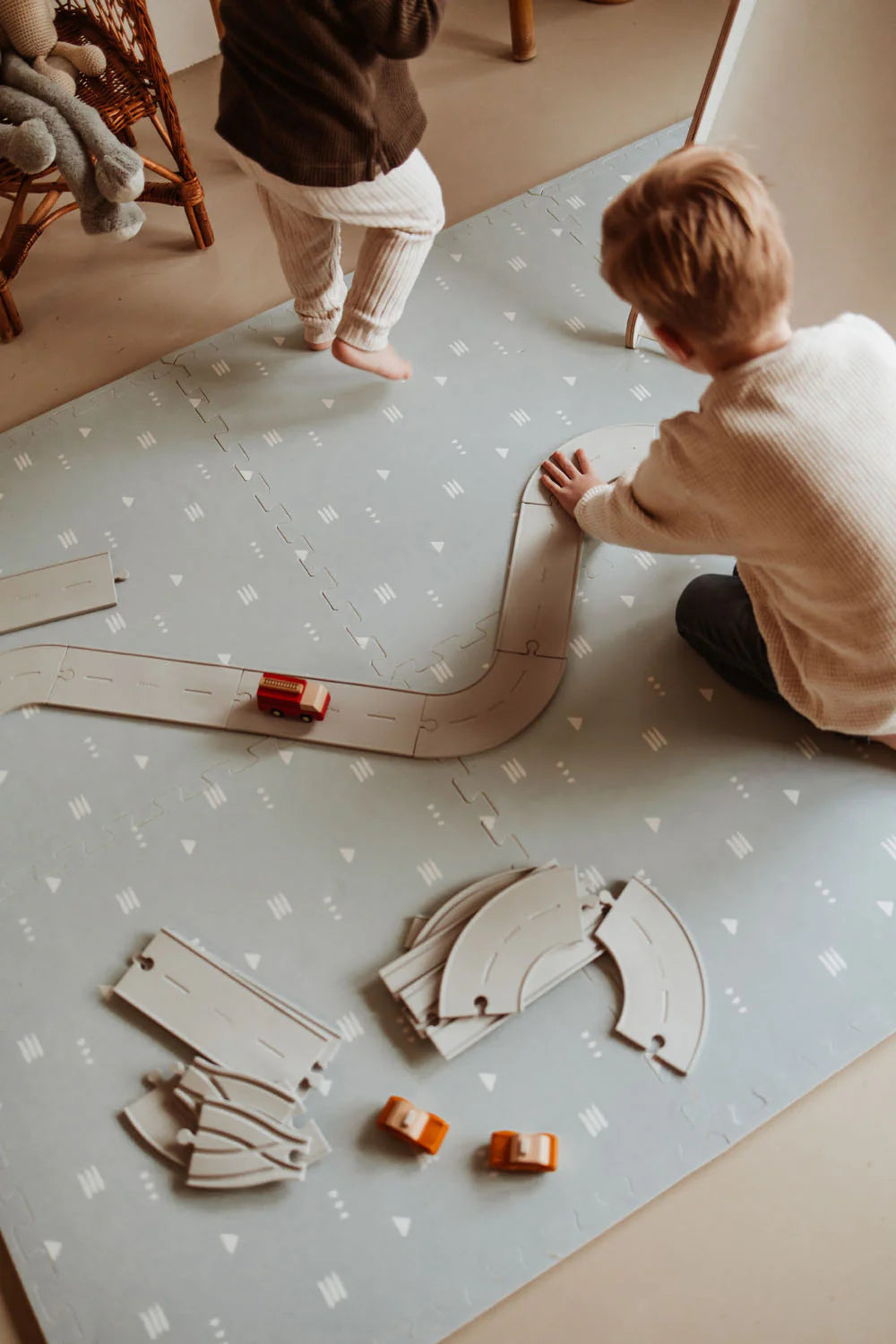 Puzzlemat, Storage Box & Mini House | Road Map | Play&Go