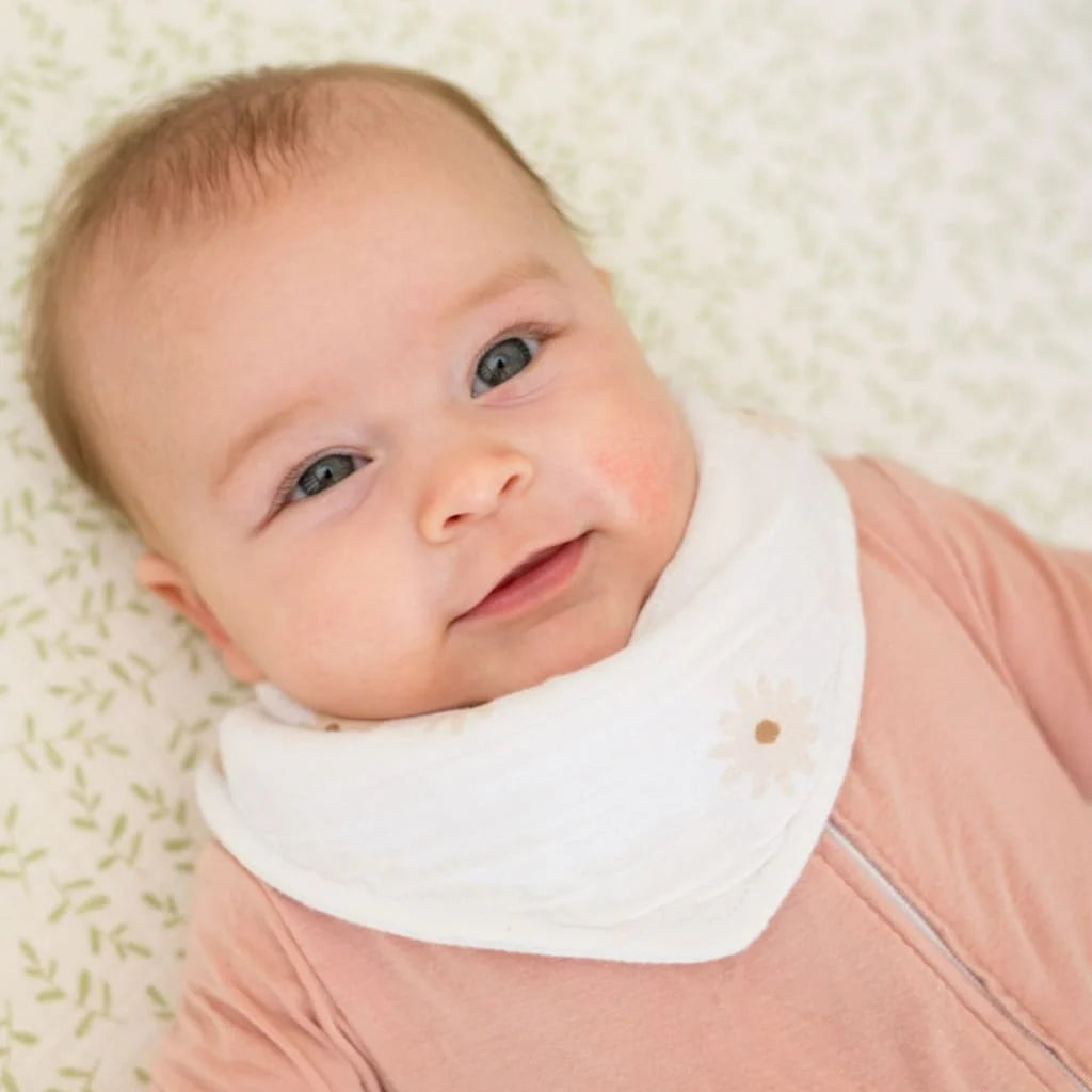 Bandana Bibs | Daisies & Greenery | Lulujo
