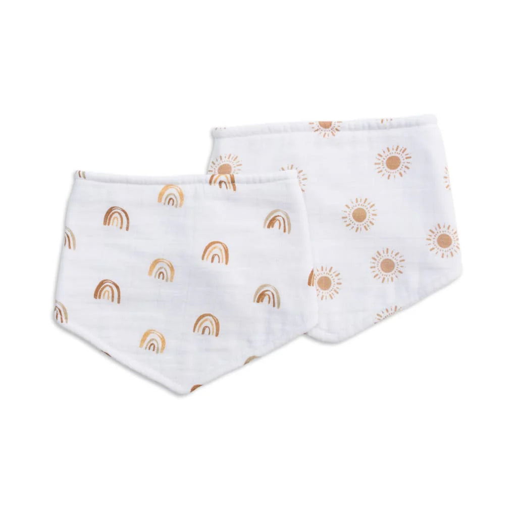 Bandana Bibs | Rainbow & Suns | Lulujo