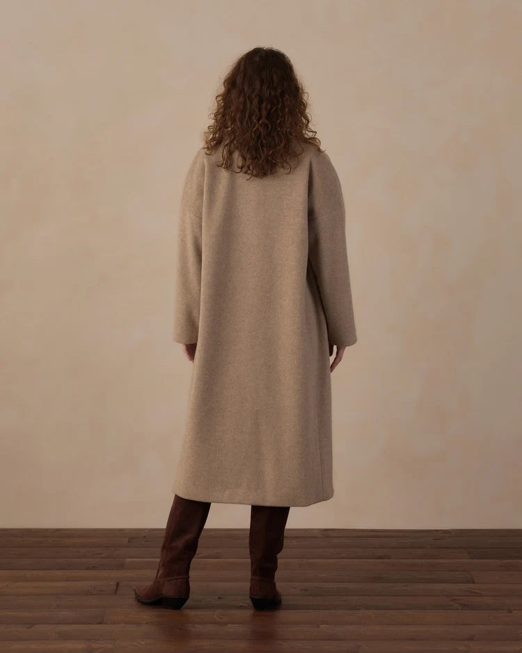 Women's Presley Longline Coat | Stone | Rylee & Cru