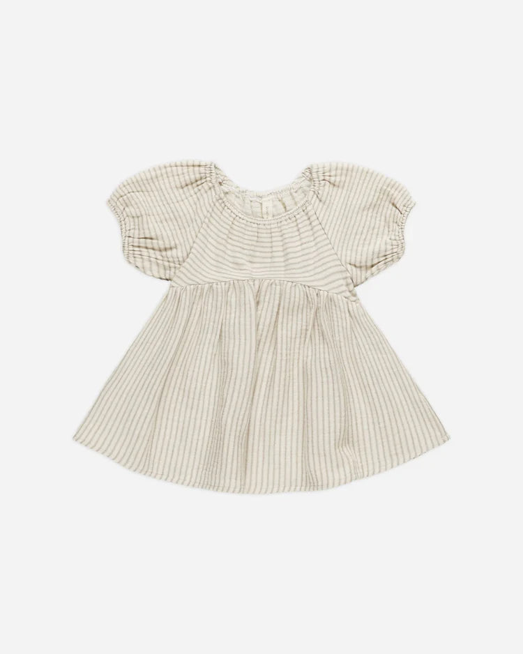 Bella Dress | Basil Stripe | Quincy Mae