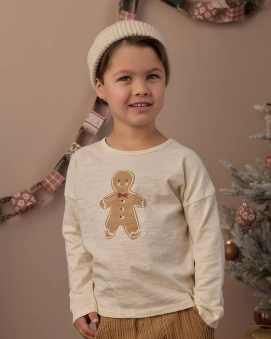 Long Sleeve Tee | Gingerbread Man | Rylee & Cru