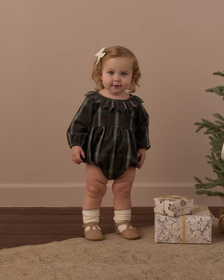 Freya Romper | Holiday Plaid | Rylee & Cru