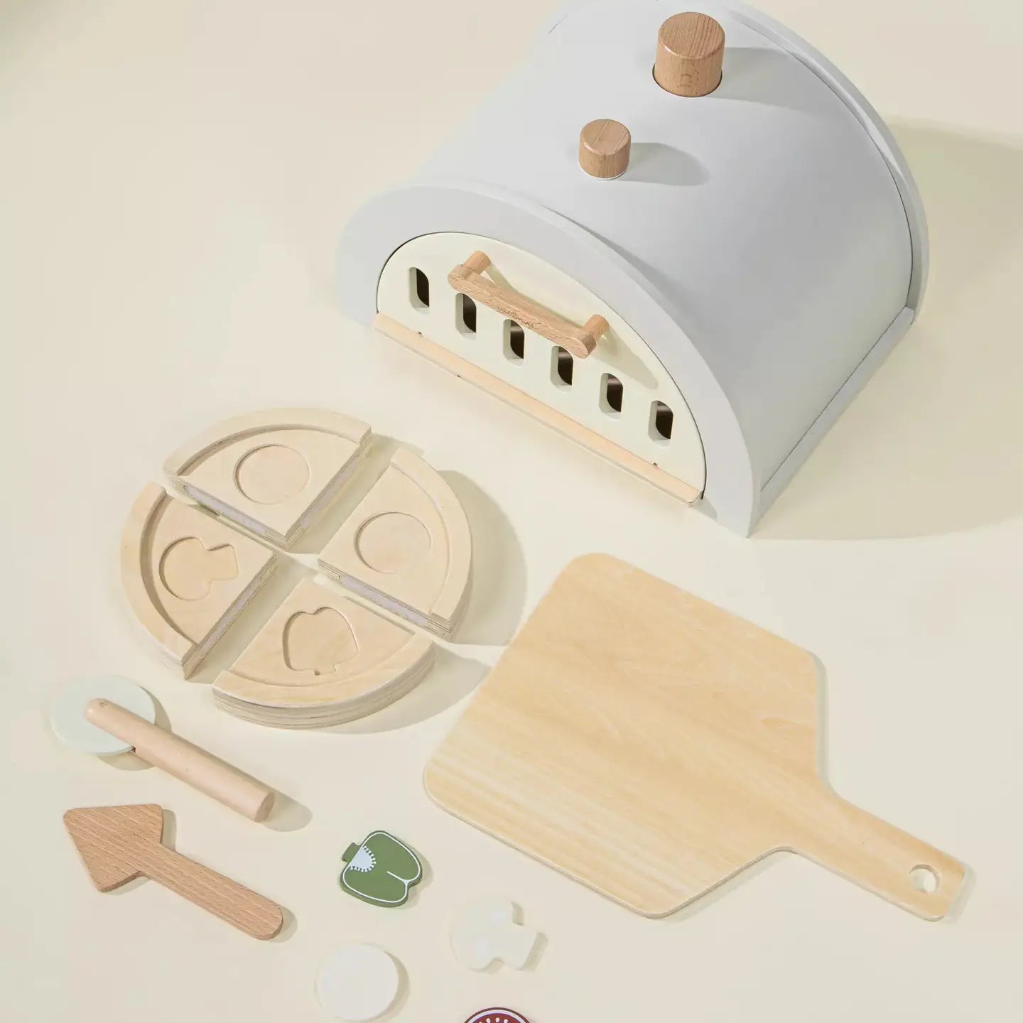 Wooden Pizza Oven Playset and Accessories | Coco Village