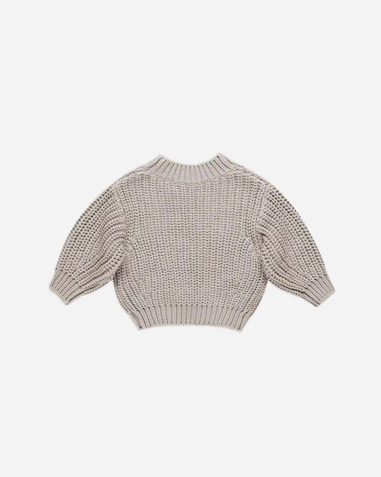 Chunky Knit Sweater | Fog | Quincy Mae