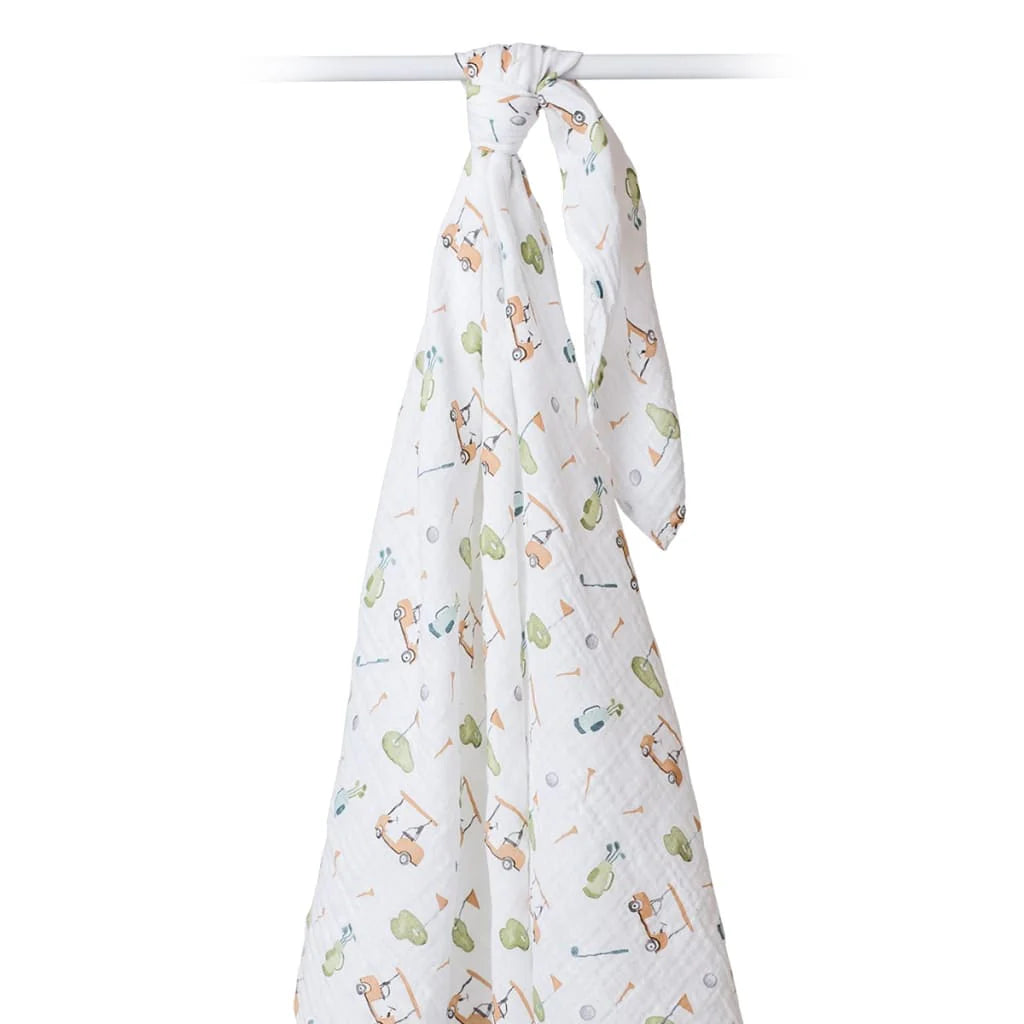 Classic Muslin Blanket XL | Golf | Lulujo