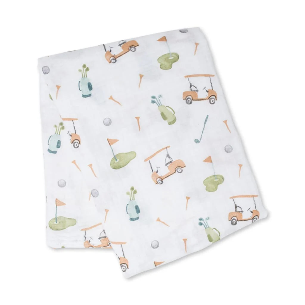 Classic Muslin Blanket XL | Golf | Lulujo