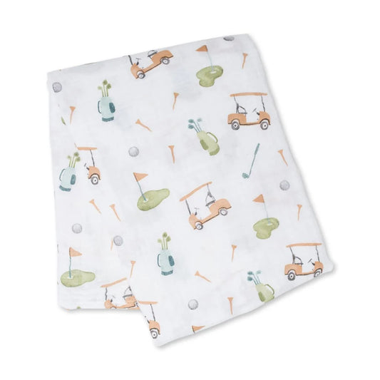 Classic Muslin Blanket XL | Golf | Lulujo