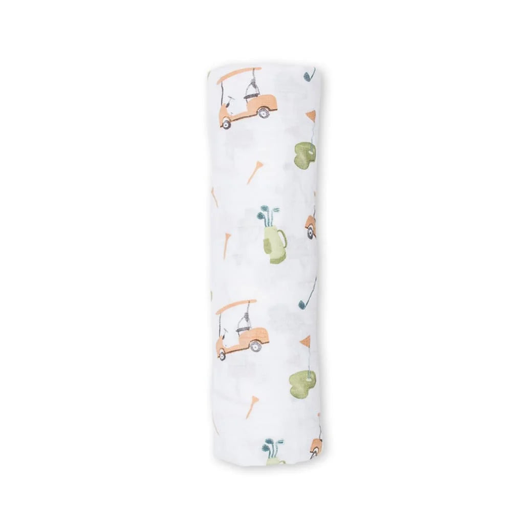 Classic Muslin Blanket XL | Golf | Lulujo