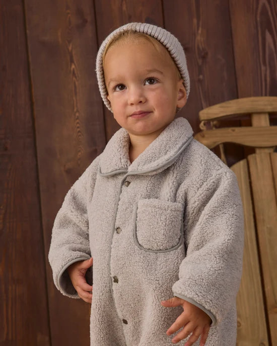 Shearling Jumpsuit | Fog | Quincy Mae