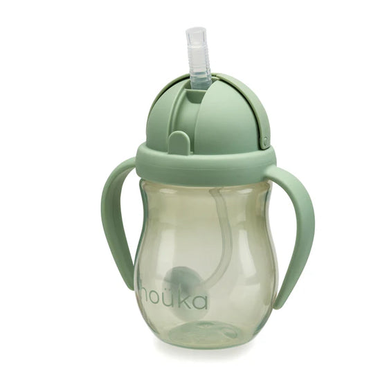 Non-Spill Weighted Straw Cup 8 oz | noüka | Moss