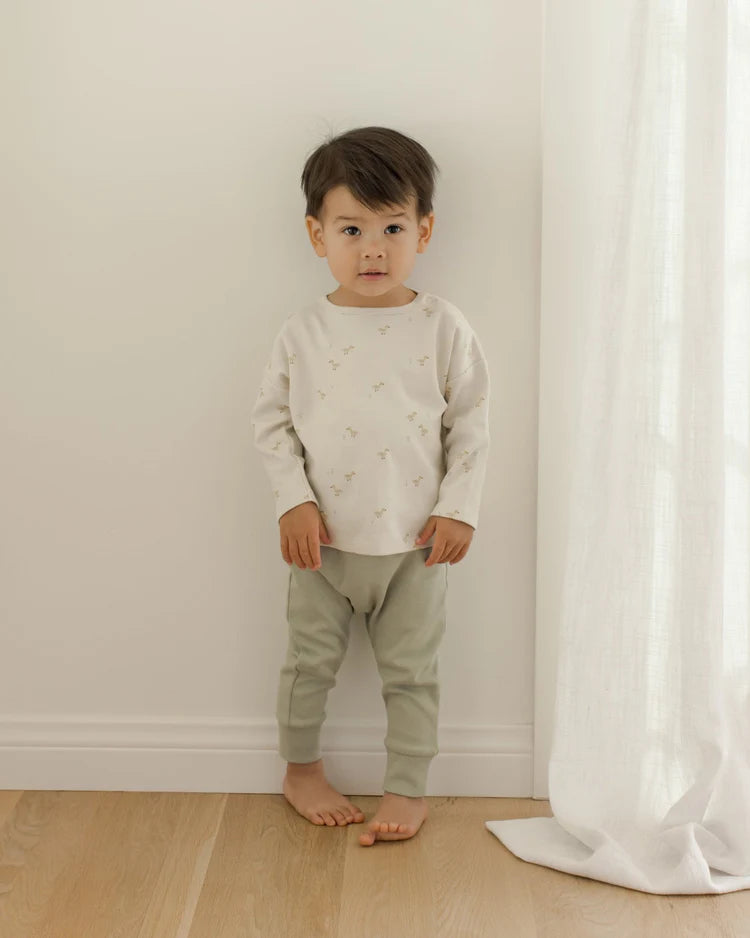 Drawstring Pant | Sage | Quincy Mae