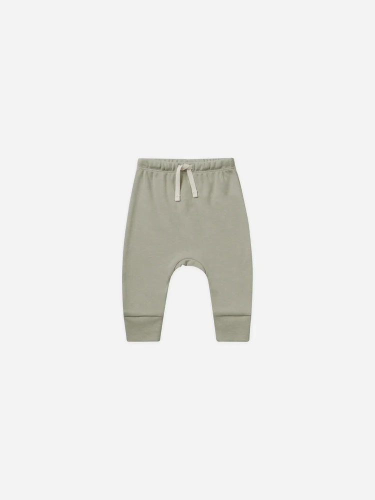 Drawstring Pant | Sage | Quincy Mae