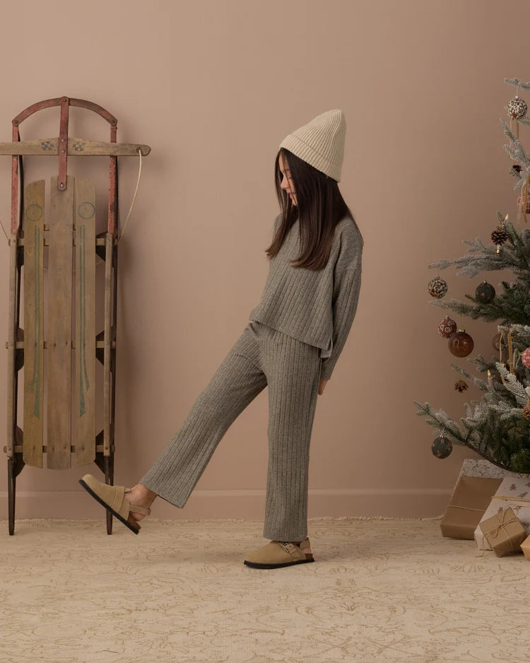 Cozy Rib Knit Set | Evergreen | Rylee & Cru