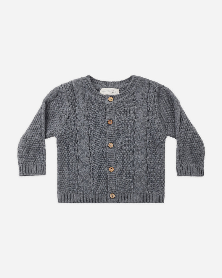 Knit Cardigan | Midnight | Quincy Mae