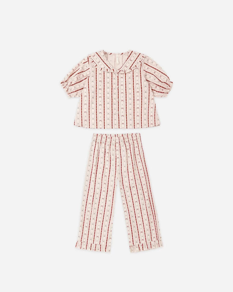 Ruffle Pajamas | Candy Cane Lane | Rylee & Cru