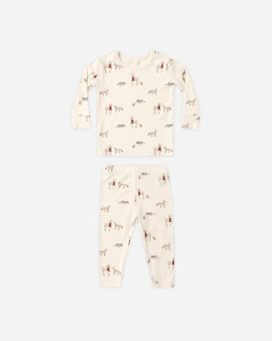 Bamboo PJ Set | Forest Friends | Quincy Mae