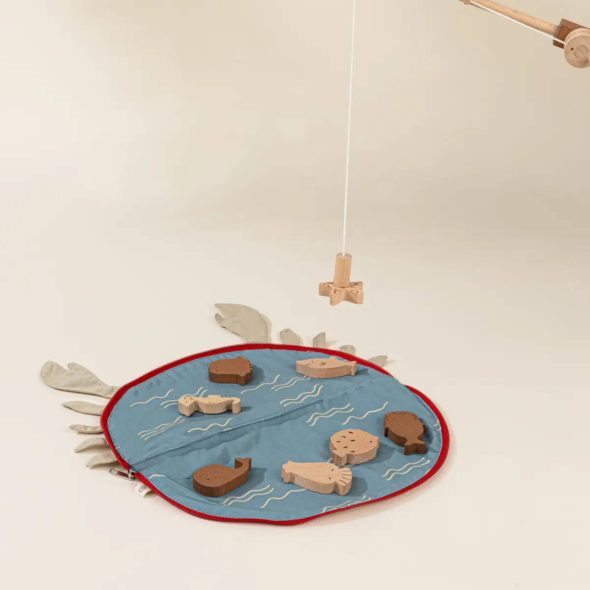 Wooden Fishing Game with Bag | Coco Village