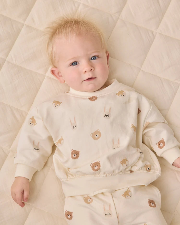 Relaxed Fleece Sweatsuit Set | Critters | Quincy Mae