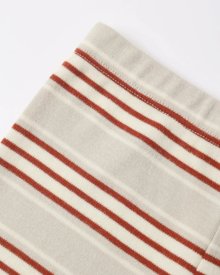 Organic Long Sleeve Pajama Set | Holiday Stripe | Rylee & Cru
