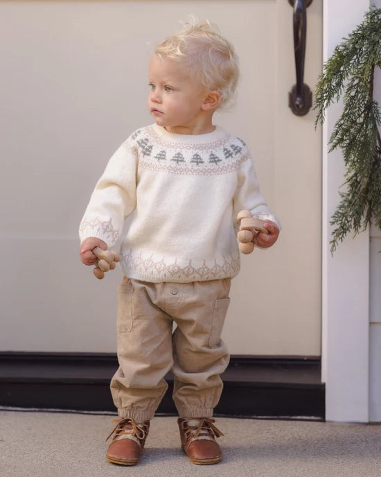 Rex Sweater | Tree Fair Isle | Quincy Mae