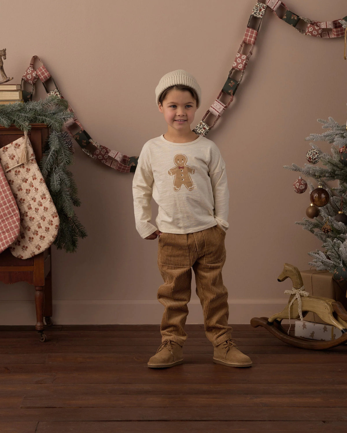 Long Sleeve Tee | Gingerbread Man | Rylee & Cru
