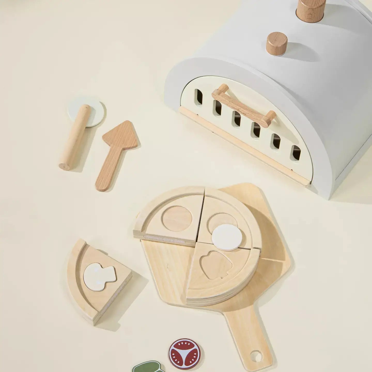 Wooden Pizza Oven Playset and Accessories | Coco Village