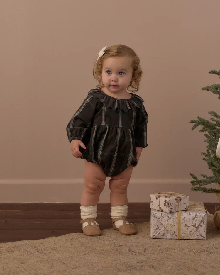 Freya Romper | Holiday Plaid | Rylee & Cru