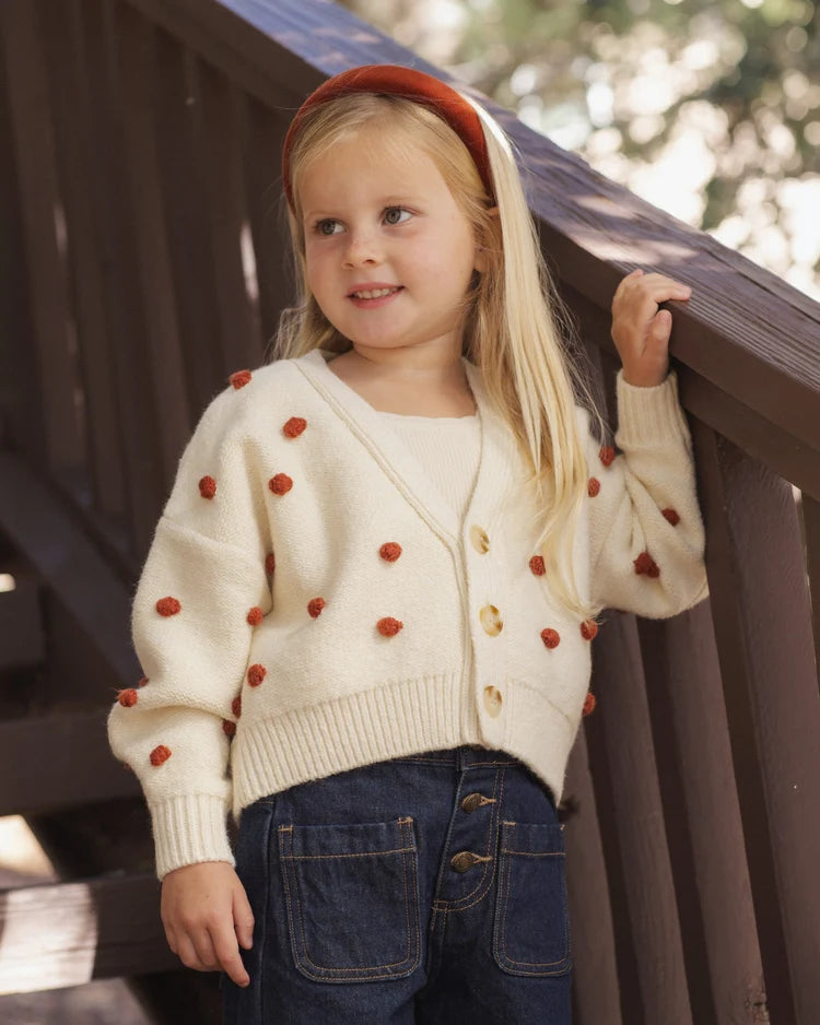 Boxy Crop Cardigan | Ruby Bobble | Rylee & Cru