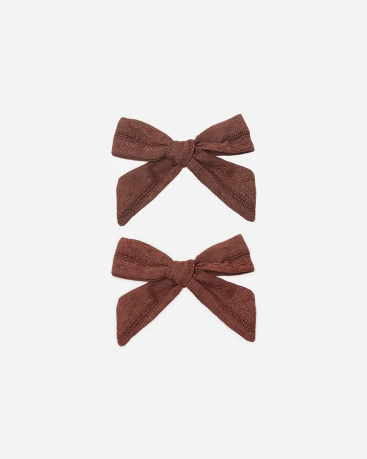 Bows, Set Of 2 | Mulberry | Rylee & Cru