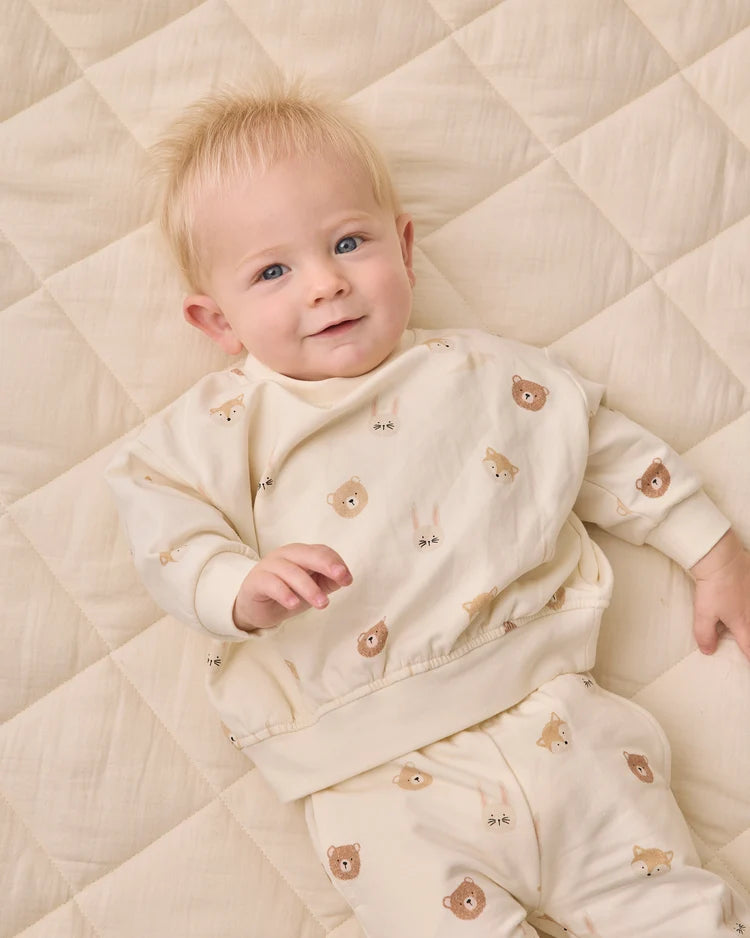 Relaxed Fleece Sweatsuit Set | Critters | Quincy Mae