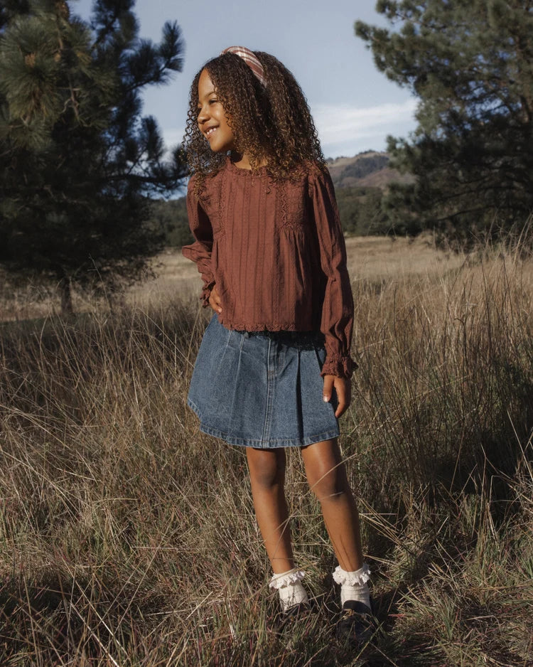 Cecile Blouse | Mulberry | Rylee & Cru
