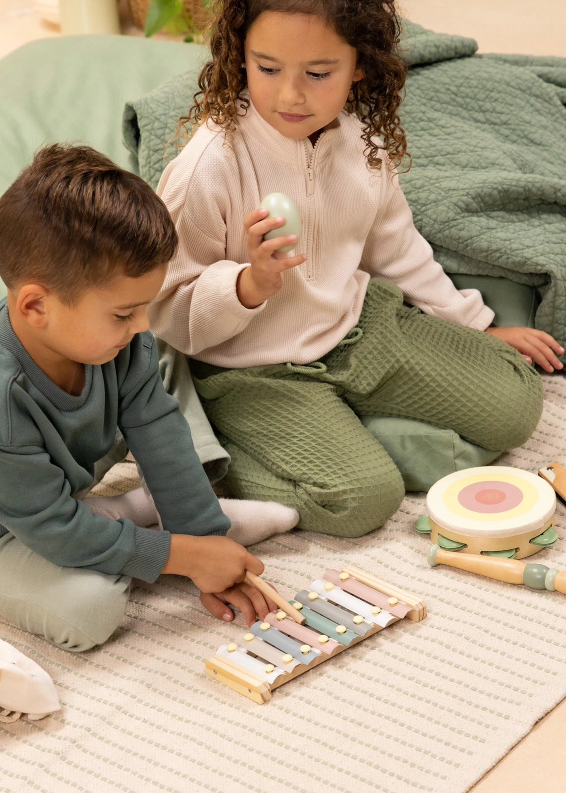 Wooden Musical Instruments Playset | Coco Village