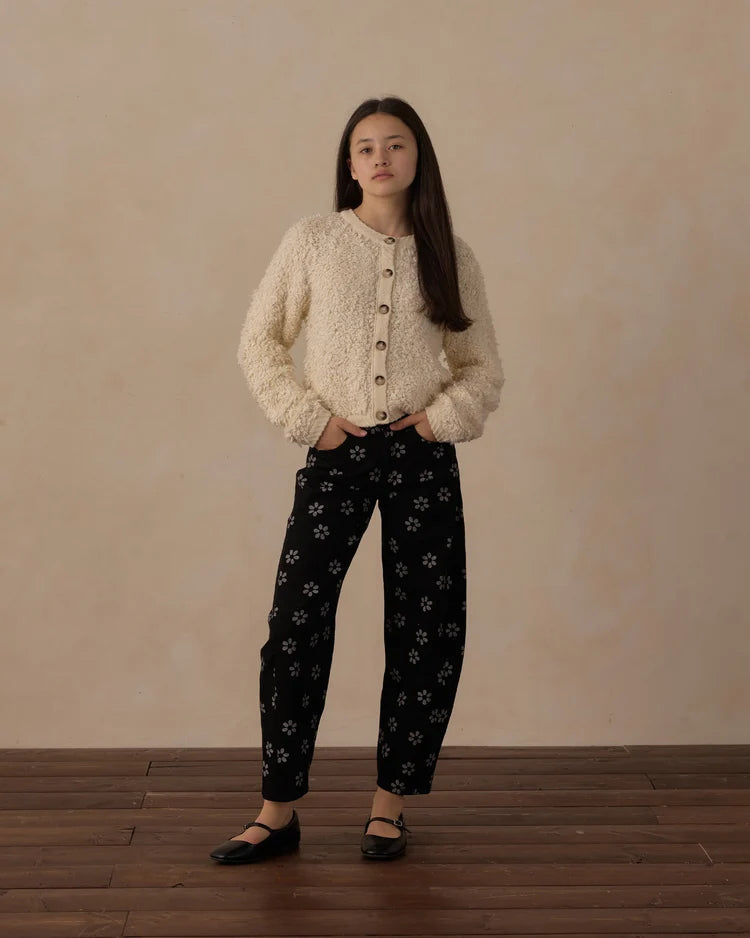 Teen Barrel Pant | Black Daisy | Rylee & Cru
