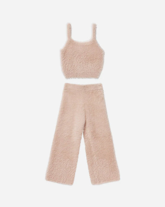 Fuzzy Knit Set | Blush | Rylee & Cru