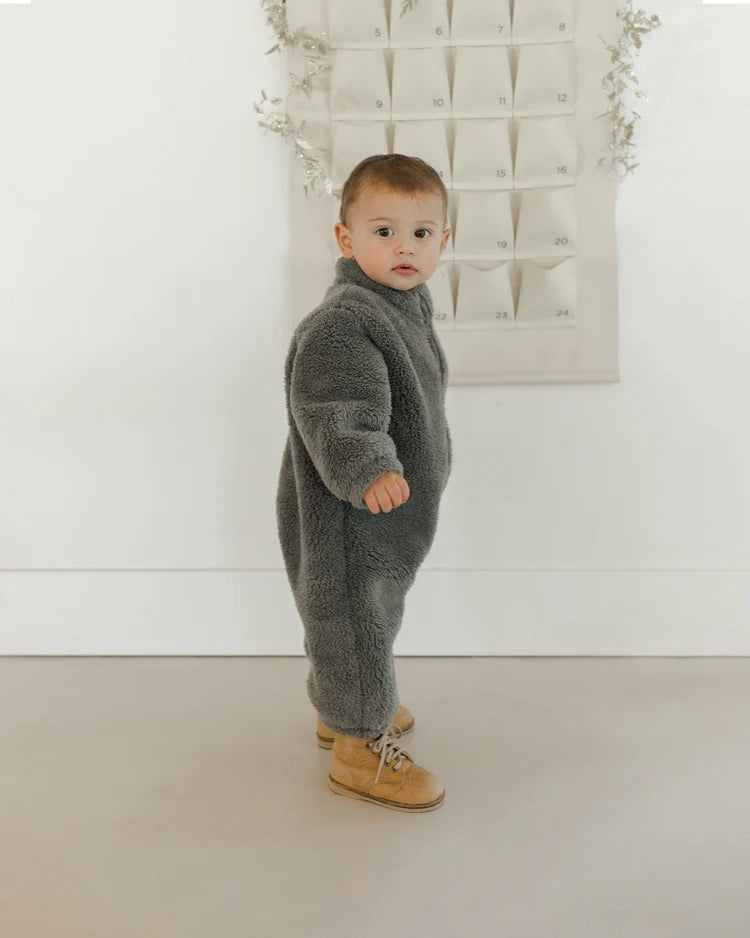 Fuzzy Winter Jumpsuit | Forest | Rylee & Cru