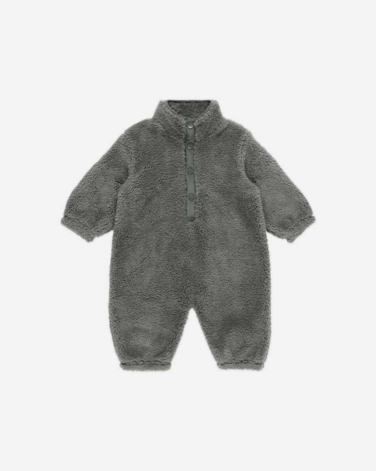 Fuzzy Winter Jumpsuit | Forest | Rylee & Cru