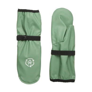 Waterproof Fleece-Lined Rain Mittens | Ivy | Color Kids