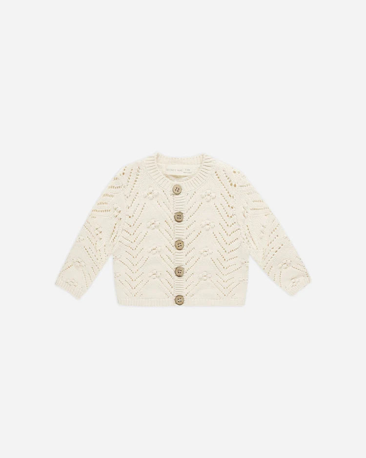 Knit Cardigan | Natural | Quincy Mae