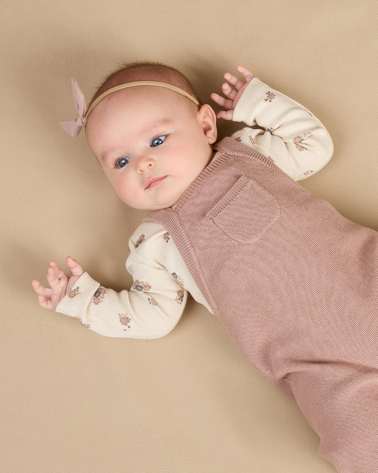 Knit Overall | Mauve | Quincy Mae